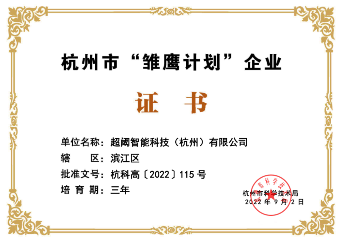 雏鹰计划认定证书